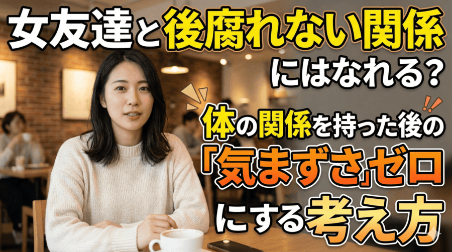 女友達と後腐れない関係にはなれる？体の関係を持った後の「気まずさ」をゼロにする考え方